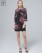 White House Black Market Petite Ultimate Reversible Floral/border-print Shift Dress
