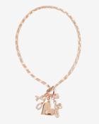 White House Black Market Women's Rose Gold Convertible Charm Necklace