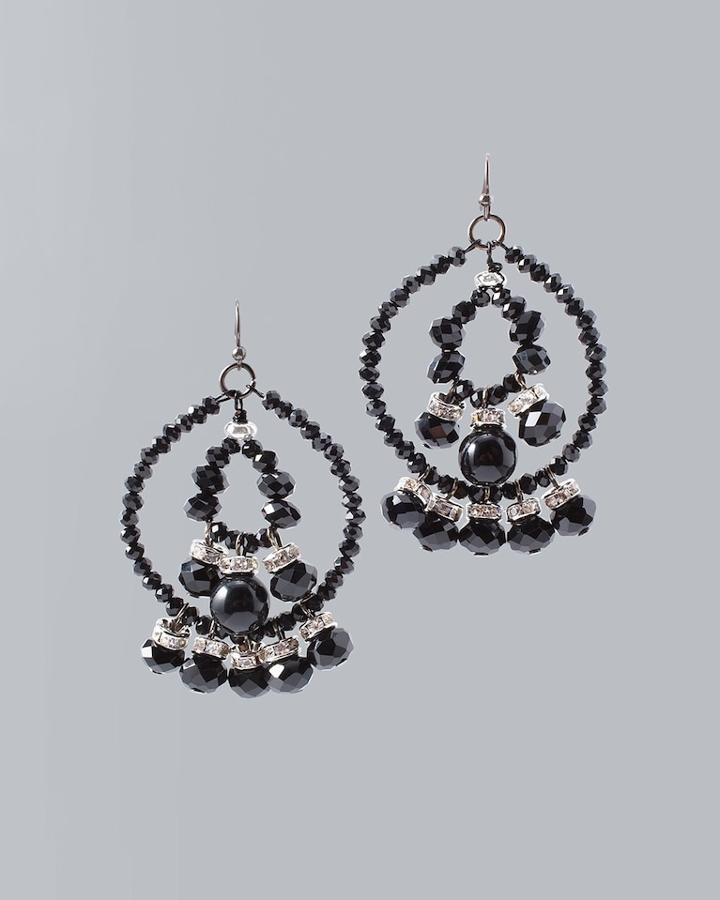 White House Black Market Women's Beaded Drop Earrings