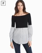 White House Black Market Women's Petite Two-fer Sweater