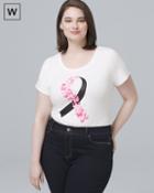 White House Black Market Women's Plus Breast Cancer Awareness Tee