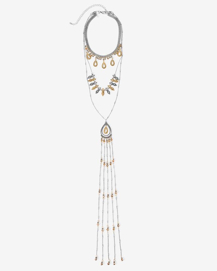 White House Black Market Women's Antiqued Convertible Necklace