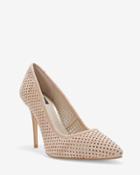 White House Black Market Women's Olivia Perforated Suede Heels
