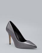 White House Black Market Olivia Metallic Leather Heels