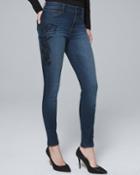 White House Black Market Women's High-rise Embellished Skinny Jeans