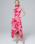 White House Black Market Women's Floral-print Soft Maxi Dress