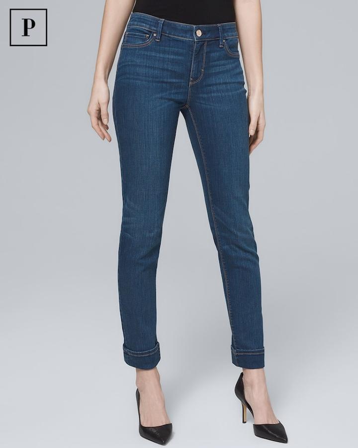 White House Black Market Women's Petite Classic-rise Essential Slim Crop Jeans
