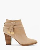 White House Black Market Women's Suede Moto Ankle Boots