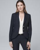 White House Black Market Women's Houndstooth Suiting Blazer Jacket