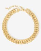 White House Black Market Women's Goldtone Metal Chain-link Choker Necklace