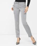 White House Black Market Silver Lux Cargo Slim Ankle Pant