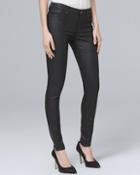 White House Black Market Classic-rise Coated Skinny Ankle Jeans