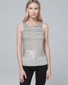 White House Black Market Embellished Tank