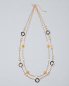 White House Black Market Women's Mixed-stone Multi-row Necklace