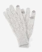 White House Black Market Women's Knit Gloves With Faux Pearls