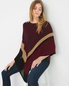 White House Black Market Colorblock Poncho