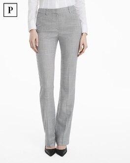 White House Black Market Petite Yarn Dye Slim Bootcut Suit Pants