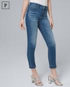 White House Black Market Women's Petite High-rise Sculpt Fit Slim Crop Jeans