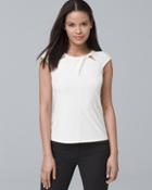 White House Black Market Twisted-neck Top