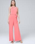White House Black Market Chain-strap Jumpsuit With Removable Belt