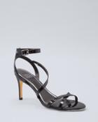White House Black Market Patent Leather Strappy Heels