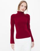 White House Black Market Women's Bell-sleeve Turtleneck Sweater