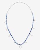 White House Black Market Women's Blue Aventurine Charm Necklace