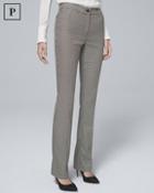 White House Black Market Petite Houndstooth Suiting Slim Pants