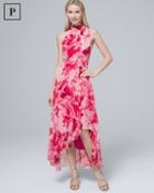 White House Black Market Petite Floral-print Soft Maxi Dress