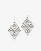 White House Black Market Women's Filigree Diamond-shape Chandelier Earrings