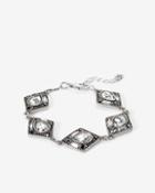 White House Black Market Women's Diamond-shape Teardrop Bracelet