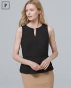 White House Black Market Women's Petite Tiered Bodice Top