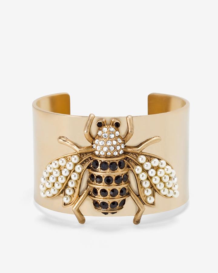 White House Black Market Women's Bumble Bee Cuff Bracelet