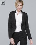 White House Black Market Petite Diamond Dot Blazer Jacket