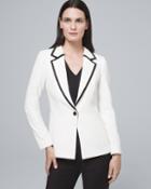 White House Black Market Women's Luxe Two-tone Suiting Jacket