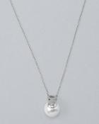 White House Black Market Women's Swarovski Glass Pearl Pendant Necklace