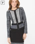 White House Black Market Women's Petite Tweed Jacket