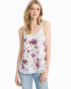 White House Black Market Floral Embroidered Cami