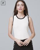 White House Black Market Women's Petite Tie-back Sweater Tank