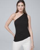 White House Black Market Women's One-shoulder Bodice Top