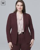 White House Black Market Women's Plus Luxe Suiting Longline Jacket
