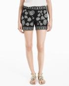 White House Black Market Women's 5-inch Embroidered Shorts