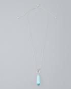 White House Black Market Women's Nephrite Jade Pendant Long Necklace