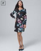 White House Black Market Women's Petite Floral-print Shift Dress