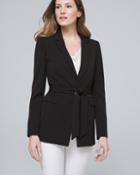 White House Black Market Women's All-season Suiting Jacket With Removable Belt