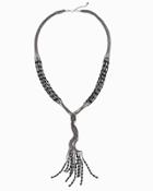 White House Black Market Women's Fringe Tassel Pendant Necklace