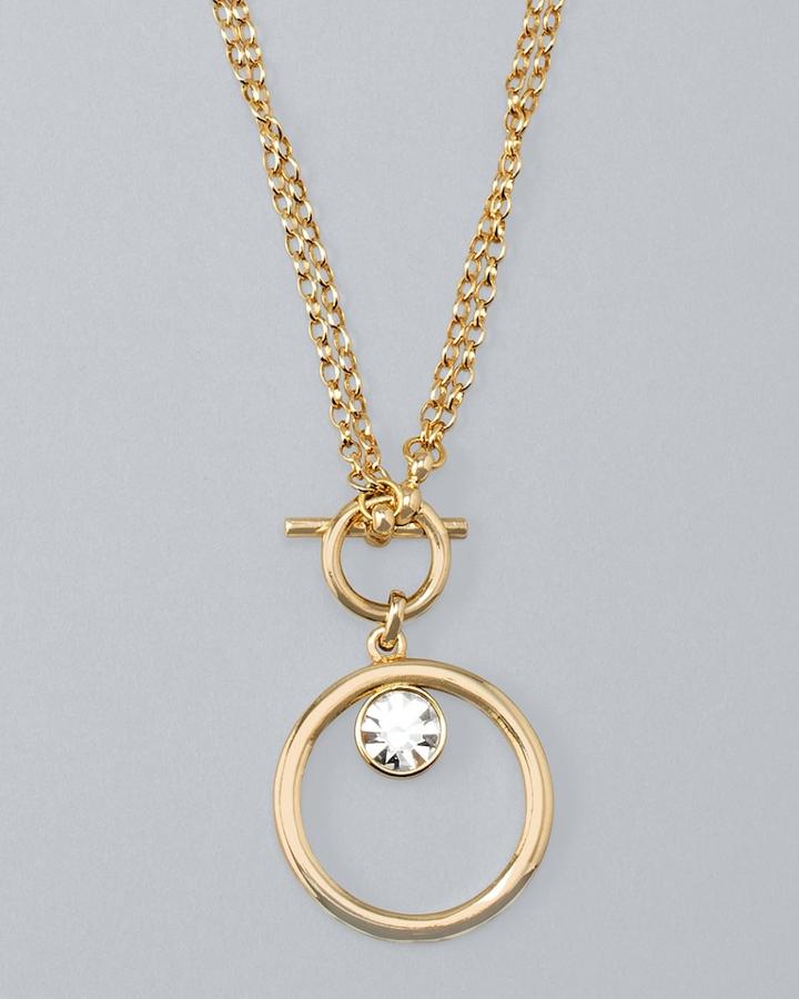 White House Black Market Women's Convertible Swarovski Crystal Pendant Necklace