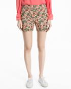 White House Black Market Women's 5-inch Floral Print Coastal Stretch Shorts