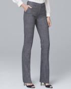 White House Black Market Textured Suiting Slim Flare Pants