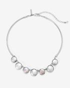 White House Black Market Women's Coin Pearl Collar Necklace